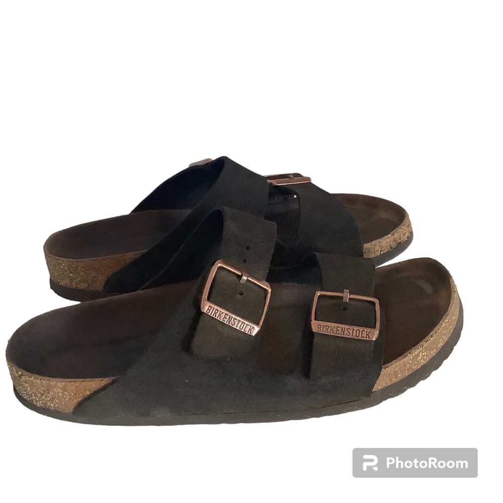 Women's Birkenstock Arizona  Leather Two Buckle Strap Sandals Size 8